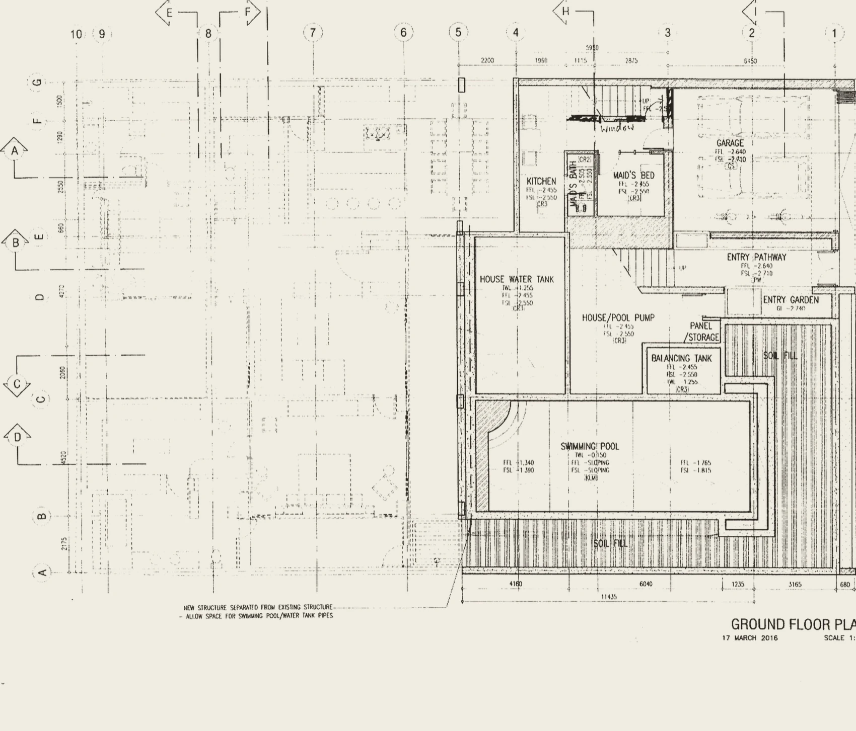 Чертёж: уровень 01, Ground floor